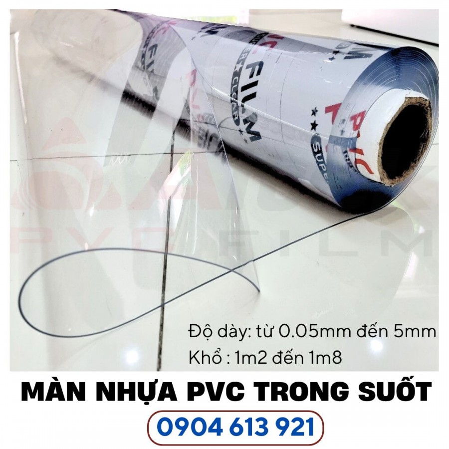 Màng nhựa PVC trong suốt dẻo Băc Ninh