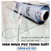 Màng nhựa PVC trong suốt dẻo Băc Ninh
