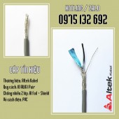 Cáp tín hiệu xoắn 18AWG 1 Pair (2x1.0mm2) Altek Kabel