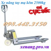 Xe nâng tay mạ kẽm 2500kg giá rẻ, khuyến mãi cực sốc call 0984423150 – Huyền