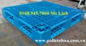 Pallet nhựa 1100x1100mmx150mm màu xanh biển