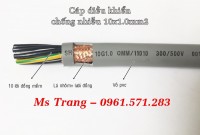 Cáp điều khiển 10x0.5, 10x0.75, 10x1.0, 10x1.5