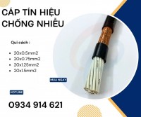 Cáp điện 20 lõi/ cáp điều khiển Sangin 20x0.75mm chống nhiễu