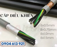 Cáp điện 8 lõi, cáp tín hiệu 8 lõ 0.75mm chống nhiễu Đà Nẵng, HN, HCM