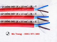 Dây cáp chống cháy 2x1.5, có lớp chống nhiễu giá rẻ