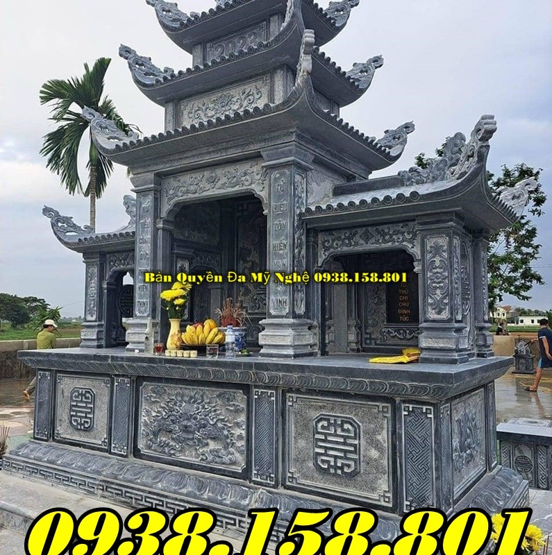 Quảng Ngãi xây lăng mộ đá tổ tiên dòng họ đẹp - nghĩa trang gia tộc bằng đá tự n-image-5