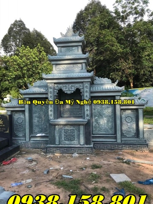 Đắk Nông kích thước lăng mộ đá gia tộc đẹp - nghĩa trang dòng họ bằng đá đẹp-image-2