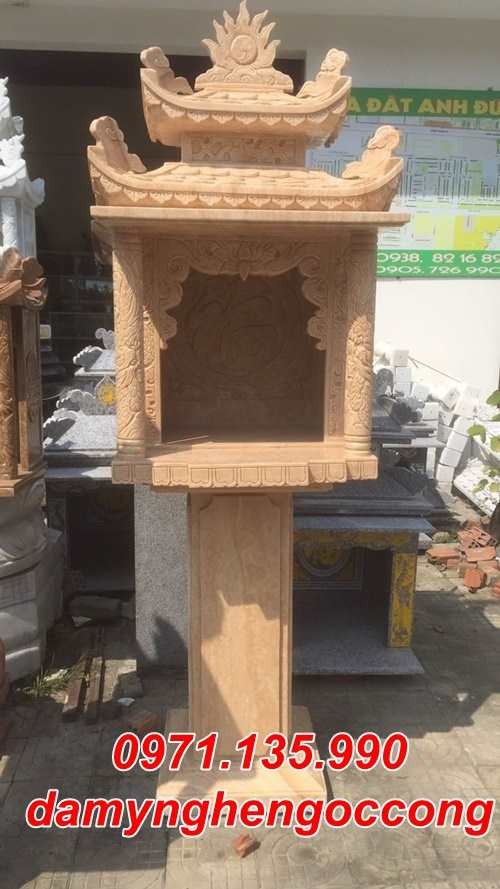 Tiền Giang mẫu bàn thờ thiên thờ đá xanh đẹp bán tại Tiền Giang - lăng mộ-image-5