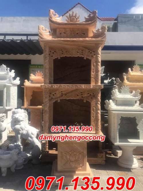 Tiền Giang mẫu bàn thờ thiên thờ đá xanh đẹp bán tại Tiền Giang - lăng mộ-image-3