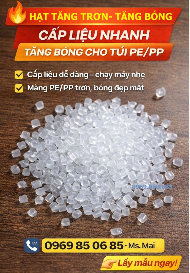 Phụ gia Hạt tăng trơn – Bột tăng bóng cho thổi túi PE/PP-image-2