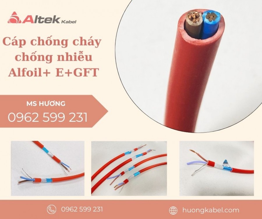 Cáp chống cháy theo tiêu chuẩn IEC 60331, chống nhiễu Al Foil-image-2