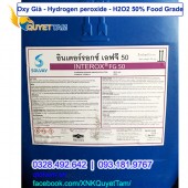 Oxy Già thực phẩm - Hydrogen peroxide Food Grade – H2O2 50‰ Thái Lan tại BRVT