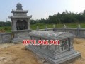 Mẫu mộ đá có một mái che đẹp - ông bà bố mẹ