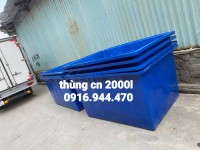 Thùng nhựa chữ nhật 2000 lít đựng nước, nuôi cá- 0916.944.470 Ms Duyên