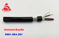 Dây cáp tín hiệu RS485 18AWG 1Pair chống nhiễu, đồng mềm