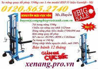 Khuyến mãi giá sốc xe nâng quay đổ phuy 350kg nâng cao 1400mm call 01208652740