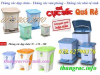 Bán thùng rác đạp chân, thùng rác văn phòng, thùng rác nhà vệ sinh, thùng rác