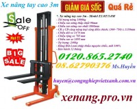 Giá cực sốc xe nâng tay cao 3m tải trọng 1 tấn call 01208652740 – Huyền