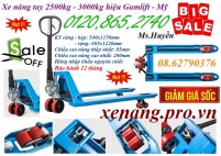 Giảm giá cực sốc xe nâng tay 2.5 tấn – xe nâng tay 3 tấn hiệu Gamlift – Mỹ