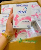 Viên uống bổ sung Vitamin tổng hợp Elevit bà bầu Úc 100 viên