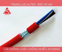 Cáp chống cháy chống nhiễu 2x1.0mm2