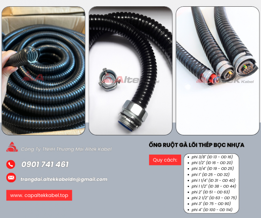 Tổng kho ống ruột gà lõi thép và đầu nối giá sỉ-image-3