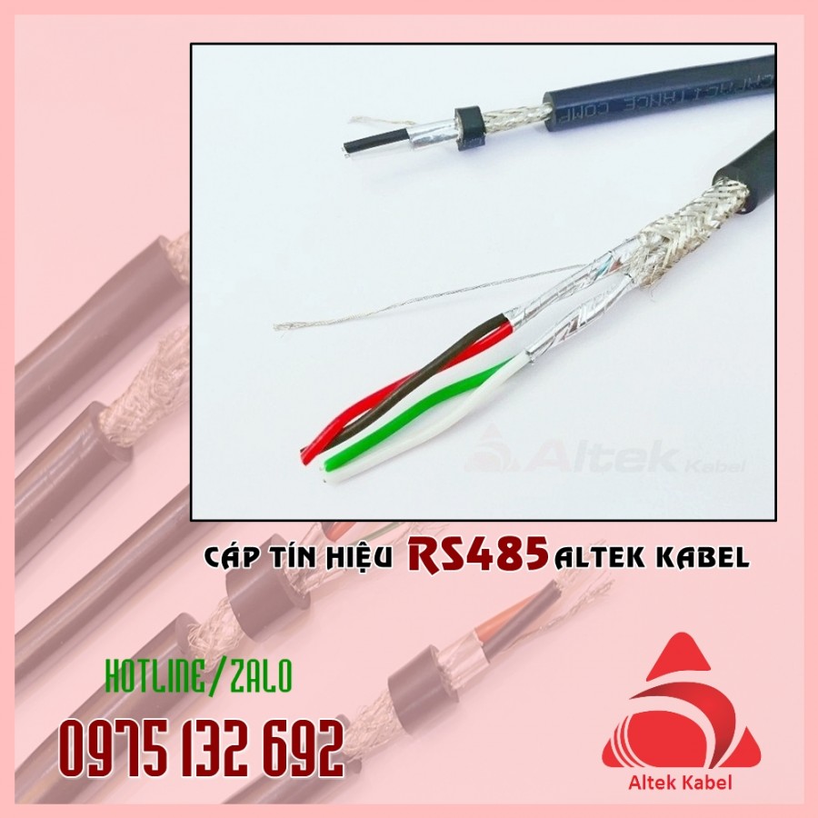 Cáp RS485 vặn xoắn chống nhiễu hai lớp (lưới và phôi nhôm)-image-5