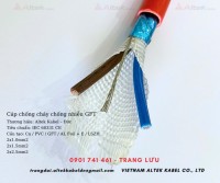 Cáp chống cháy chống nhiễu amiang 2x1.5mm2 + E + GFT