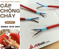 Cáp tín hiệu báo cháy 2x1.0 chống cháy chống nhiễu Altek kabel