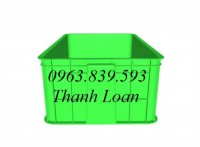 Thùng nhựa đặc HS003 - Rổ nhựa đan công nghiệp giá rẻ - 0963.839.593