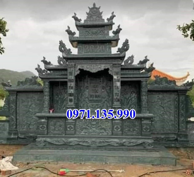 Lạng Sơn Mẫu khuôn viên lăng mộ đá đẹp bán tại Lạng Sơn - gia đình dòng họ gia t-image-5
