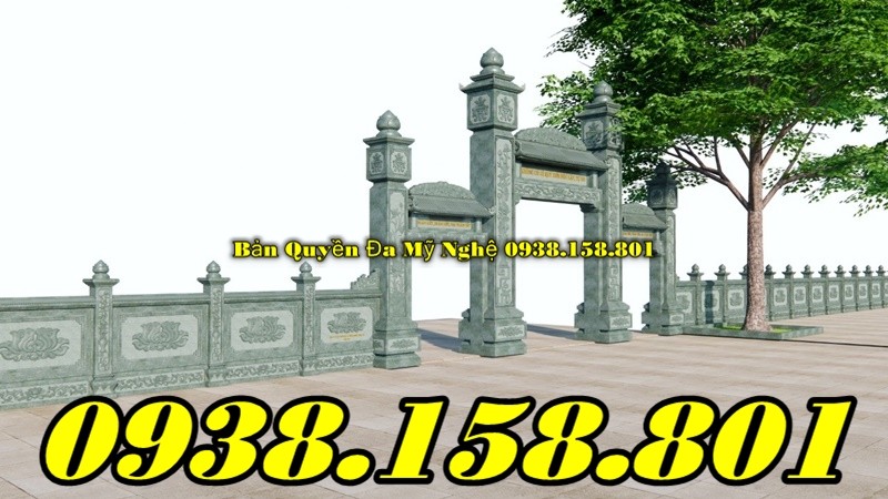 Kon Tum mẫu cổng lăng mộ gia tộc - nghĩa trang dòng họ-image-5