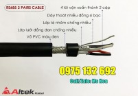 Cáp vặn xoắn RS485 1 pair 18AWG, 22AWG, 24AWG chống nhiễu