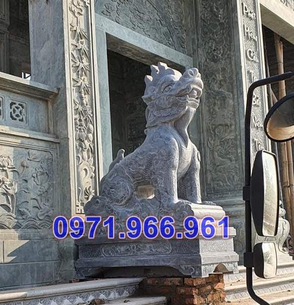 Mẫu tượng nghê bằng đá đẹp bán tại hậu giang - nghê đá nhà thờ canh cổng-image-5