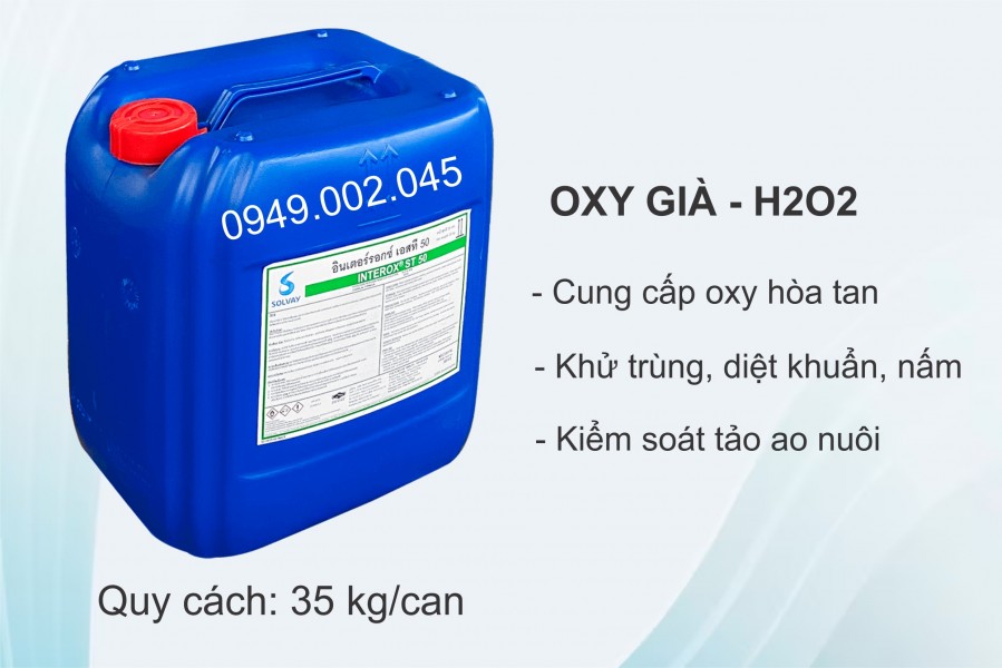 Oxy già (Hydrogen peroxide) - Cung cấp oxy hòa tan trong ao nuôi-image-3