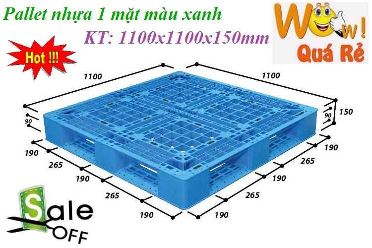 Pallet nhựa 1100x1100x150mm giá siêu rẻ call 01208652740-image-3