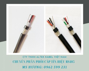 Cáp tín hiệu RS485 chống nhiễu 2Pair lưới si bạc + Al Foil
