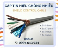 Cáp điều khiển tín hiệu 5x1.0mm, cáp chống nhiễu 5 lõi