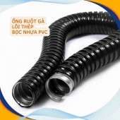 Ống ruột gà lõi thép bọc nhựa PVC luồn dây điện