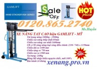 Xe nâng cao 1.6m tải trọng nâng 1.5 tấn hiệu gamlift - Mỹ giảm giá cực sốc