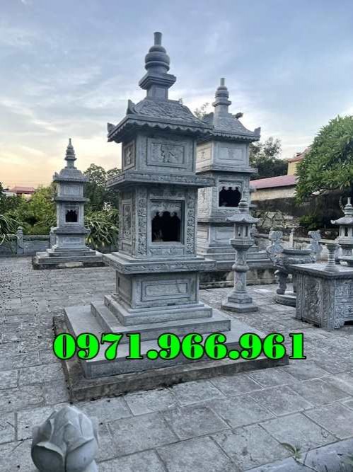 410 – mẫu mộ tháp đá đẹp bán cần thơ - tro cốt phật giáo-image-5