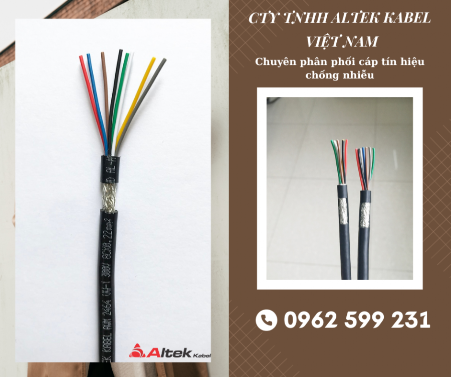 Cáp tín hiệu chống nhiễu lưới đồng mạ thiếc + Al Foil
