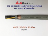 Cáp điều khiển 10x0.75, cáp tín hiệu 10x0.75 nhập khẩu Altek Kabel