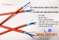 Cáp chống cháy Altek kabel chống nhiễu AL+E 2x1.0