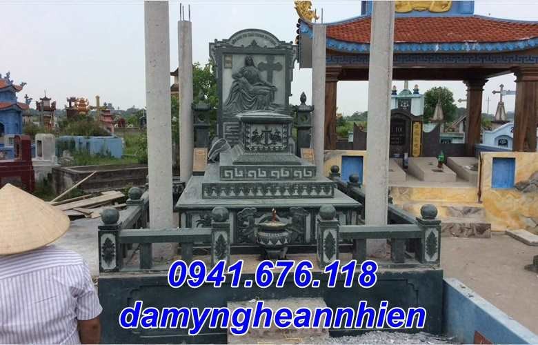 Hà Nội Mẫu mộ đá ông tổ công giáo đẹp bán tại Hà Nội - Mộ đạo thiên chúa-image-2