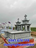 Bắc Giang Mẫu khuôn viên lăng mộ đá công giáo đẹp bán tại Bắc Giang - Mộ đạo