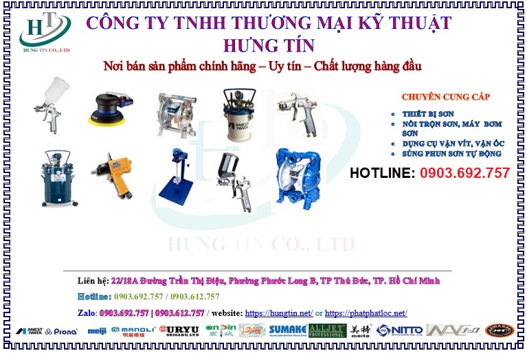 Súng Phun Sơn Cty Hưng Tín - Banner